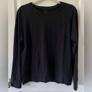 Cozy Earth Bamboo Pullover Long Sleeve Crew Neck | Black | Size Medium